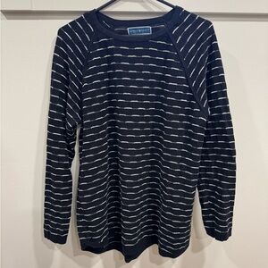 Black and White Striped Long Sleeve Top